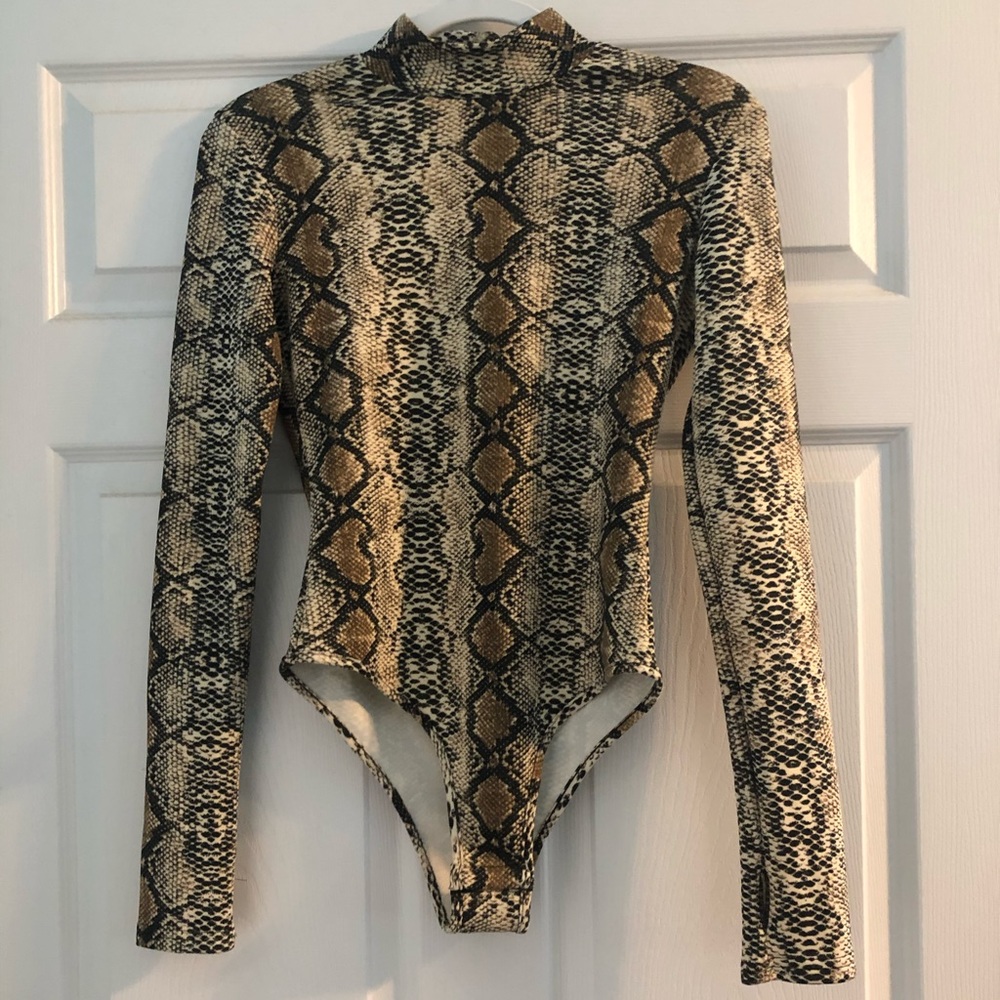 Snakeskin bodysuit